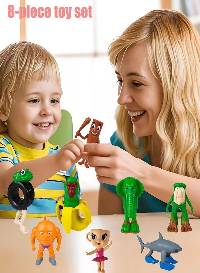 CartHome مجموعة كارت هوم المكونة من 8 قطع من المنحوتات المكتبية، ديكور طاولة، تحف مكتبية، زينة سطح المكتب مصممة للكتب، تماثيل فريدة، مناسبة للمنازل والمكاتب - Image 3